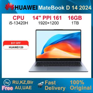 2024 HUAWEI MatbBook D14 노트북 14인치 CPU i5-13420H 16GB 512GB/1T 노트북 인터 UHD 그래픽 LPDDR4X