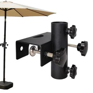 야외 파티오 우산 클램프 조정 가능한 금속 우산 스탠드 파티오 데크 해변 정원에 대한 휴대용 헤비 듀티 파라솔베이스