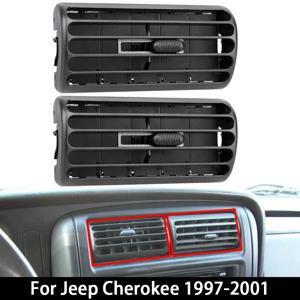 Jeep Cherokee 1997-2001 용 대시 보드 센터 에어컨 통풍구 배출구 패널 |   랭글러 TJ 1997-2006 AC 그릴 5FS10LAZAB