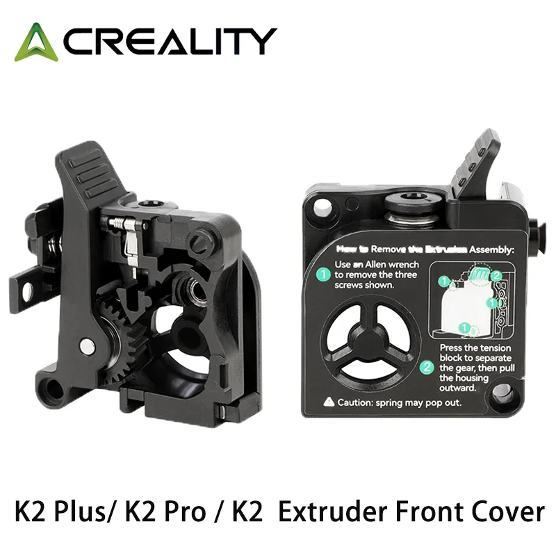 크리에이티 K2/K2 Pro/K2 Plus 콤보 익스트루더 프론트 커버 오리지널 업그레이드 익스트루더 키트 1.75mm 필라멘트 지원 K2 Plus용