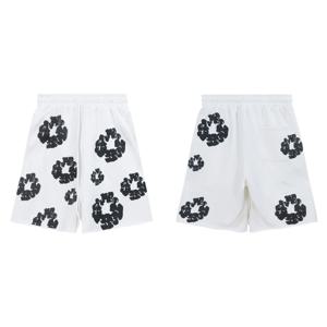 DENIM TEARS 브랜드 유럽과 미국의 패션 트렌드 국경 간 핫 판매 카포 프린트 남성 여름 해변 반바지