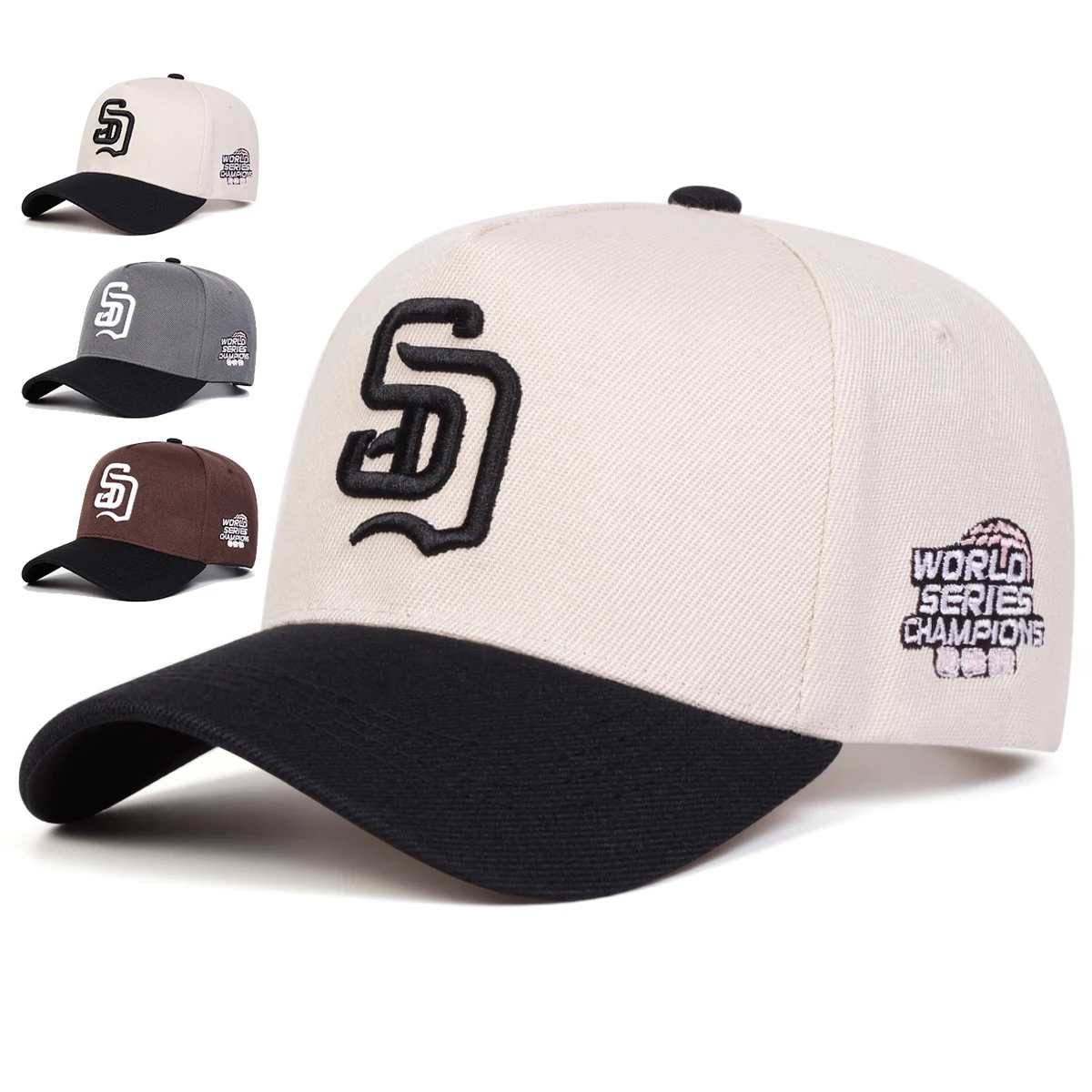 남여 SD 편지 자수 야구 모자 야외 조정 가능한 봄, 가을 캐주얼 선 스크린 모자