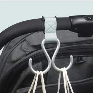 S 모양 아기 유모차 후크 더블 후크 솔리드 컬러 교수형 후크 카트 주최자 유모차 액세서리 유모차 액세서리 카트