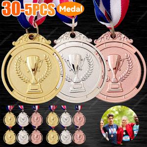1-30 우승자 보상 목 리본이 있는 금은 동메달 1위 2위 3위 스포츠 대회 어린이 상