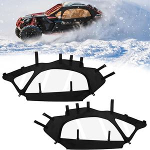 2017-2025 캔암 매버릭 X3 2인승 모델용 X3 소프트 어퍼 도어 세트 키트 UTV 소프트 캡 도어 탑 인클로저 탑 도어 스킨