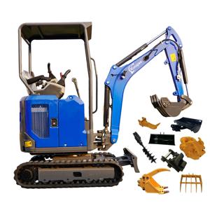 무료 배송 미니 굴삭기 1.8톤 다기능 쿠보타 엔진 굴착기 소형 크롤러 농장 굴삭기 2톤 가정용 맞춤 제작