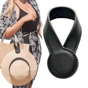 자석 모자 클립 가방 모자 홀더 핸드백 배낭 여행 가방 액세서리 PU 가죽 모자 키퍼 클립 금속 버클