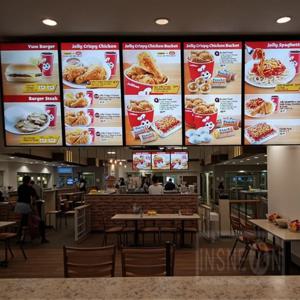 맞춤형 LED 라이트 박스 간판 LED 백라이트 메뉴 보드 조명 포스터 디스플레이 부스 초슬림 포스터 행잉 간판 레스토랑 카페