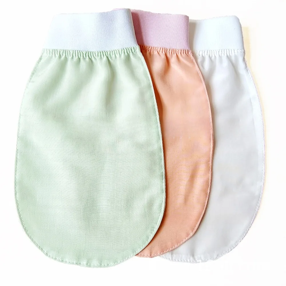 100% 실크 각질 제거 페이스 워시 뷰티 타월 부드러운 각질 제거 스킨 바스 스크럽 실크 바스 페이스 워시 장갑 목욕 용품