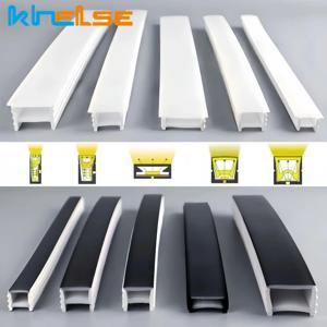 검정색 유연한 LED 네온 로프 램프 실리콘 튜브 디퓨저 WS2811 WS2812B 방수 리본 네온 스트립 조명에 대 한 최근 채널