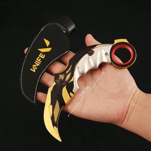 16CM Valorant 무기 챔피언 Karambit 클로 나이프 게임 금속 모델 칼 무기 주변 액세서리 장식품 선물 완구