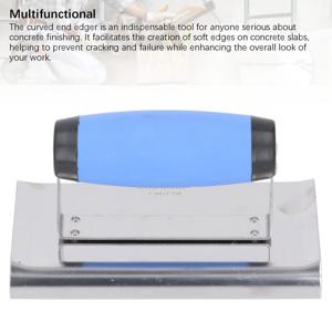 콘크리트 핸드 에저 또는 그루버 콘크리트 도구 소프트 그립 석고 시멘트 스터코 벽돌 건설 도구가있는 스테인레스 스틸