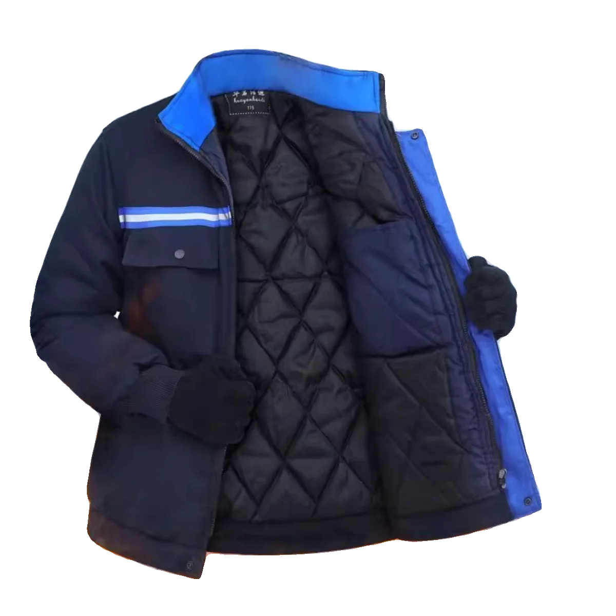 2023 겨울 두꺼운 따뜻한 면 재킷 먼지 방지 내마모성 작업복 보호복 남성용 외투