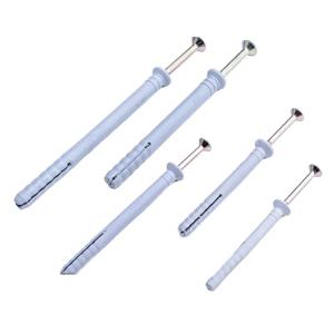 30개 플라스틱 셀프 드릴링 드라이월 및 벽 앵커 나사 키트 벽 플러그 앵커 확장 볼트 파이프 기둥