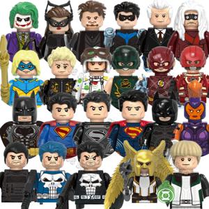 슈퍼히어로 클래식 캐릭터 DIY 브릭 장난감 배트맨 조커 아쿠아맨 모델 미니 퍼즐 조립 블록 선물