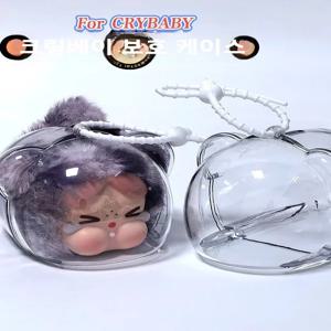 고화질 투명 레오파드 캣 보호 케이스 크라이베이비 인형 비닐 백팩 걸이 장식 슬링백 하드 PVC 불규칙형