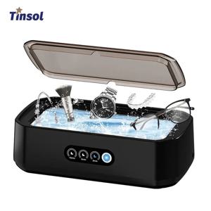 TINSOL 650 ml 초음파 세척기 안경, 보석, 틀니 및 보석 세척용 49KHZ 고주파 진동 세척기