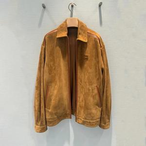 고급 짧은 스웨이드 재킷 지퍼 칼라 소녀 의상 남유 프리미엄 여성 패션 출퇴근 스타일 루즈핏 긴팔