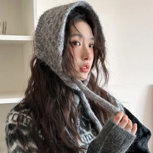 패션 두꺼운 양모 스트랩 귀마개 방풍 따뜻한 귀마개 따뜻한 솔리드 컬러 수제 귀 보호 스트랩 가을 유지