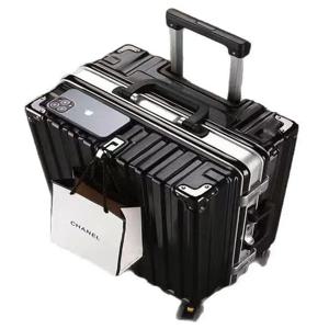 새로운 다기능 고급스러운 기내용 여행 가방, 학생 및 여행자를 위한 유니버설 휠이 장착된 심플한 여행용 캐리어