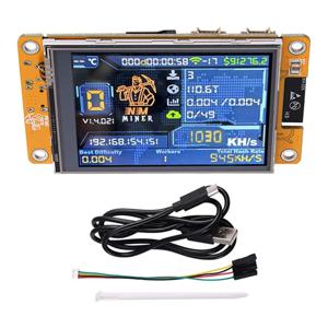 2.8인치 스마트 디스플레이를 갖춘 절묘하게 업그레이드된 850KH/S 해시레이트 비트코인 ​​솔로 마이너 Nerdminer Nmminer 암호화폐 복권 장치