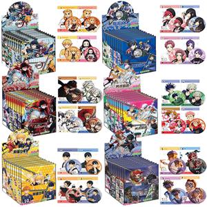 클래식 인기 애니메이션 어린이 컬렉션 배지 팬들이 좋아하는 캐릭터 투명 공예 카드 선물 정교한 원형 브로치 장난감