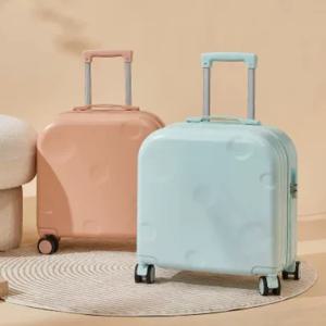 캔디 컬러 어린이용 여행 가방, 회전 바퀴가 달린 여행용 캐리어, 핸들바가 있는 여행 가방, 비밀번호로 보호된 여행 가방