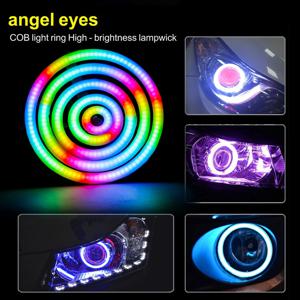 WS2812 RGB COB 링 라이트, 27/48/74/96/120MM 개별 제어 가능 내장 IC RGB COB 모듈, DC5V