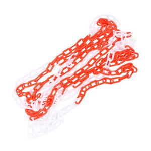 1롤 6M 빨간색 흰색 플라스틱 안전 체인 자외선 차단 건설 현장 차고 적재장 교통 차단용