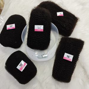 아프로 킨키 벌크 4C 100% 인모 50g/팩 부드러운 헤어 벌크 미니 트위스트 브레이드 드레드락스 익스텐션 수리용