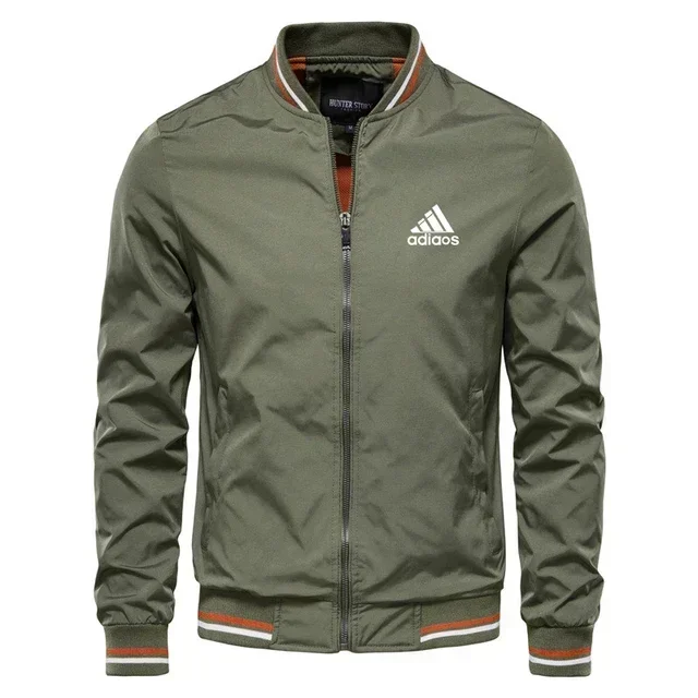 2025 가을 신상 남성용 따뜻한 칼라 재킷 - 캐주얼 아웃도어 스포츠 스타일 - 골프 남성용 야구 셔츠 지퍼 디자인 - 패셔너블