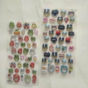 귀여운 타마고치 스티커 만화 창의적인 주변기기 폰 케이스 투명 스티커 핸드 어카운트 재료 친구 생일 선물