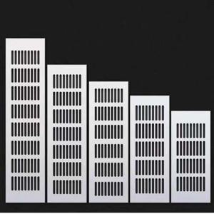 통풍구 천공 시트 알루미늄 공기 통풍구 인공 호흡기 그릴 커버 옷장 신발 용 환기 에어컨 홈 장식 커버