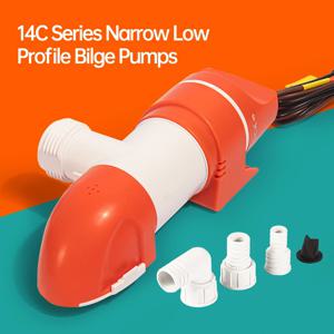 Seaflo 보트 워터 펌프 요트 좁은 수평 빌지 펌프 흡입 펌프, 유도 배수, DC 12V 24V