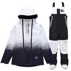 고품질 남성 여성 스노우 보드 정장 재킷과 턱받이 바지 겨울 따뜻한 방수 스키 복장 산 Snowsuit 스노우 의류