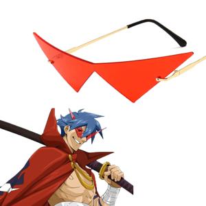 Anime Tengen Toppa Gurren-Lagann Kamina 안경 고딕 펑크 코스프레 의상 선글라스 액세서리 소품