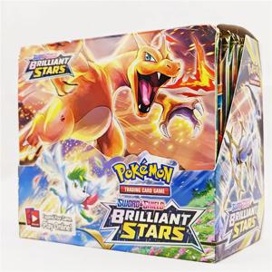 360Pcs 영어 버전 포켓몬 TCG 검과 방패 브릴리언트 스타 부스터 박스 트레이딩 카드 게임 완구
