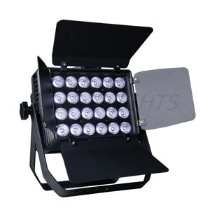 새로운 도착!! Ip65 Wateproorf 디스코 장식 벽 세척 LED 조명 헛간 문 24x18W RGBWA UV 6in1 DJ 스트로브 무대 효과