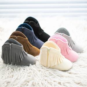 Meckior 빈티지 태슬 미끄럼 방지 밑창, 따뜻한 겨울 아기 부츠, 남여아 스노우 부츠, 첫 워커 유아 신발