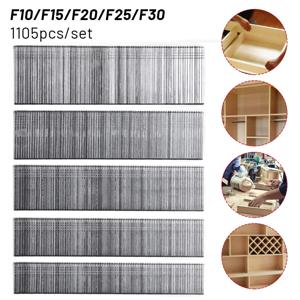 1105 Pcs 스테이플 F15/F20/F25/F30 DIY 원예 목공 홈 개선 하드웨어 패스너 도구에 대 한 스트레이트 브래드 손톱
