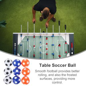 9pcs 미니 Foosball 테이블 공 책상 축구 게임 액세서리 성인 테이블 게임 용품 스포츠에 대 한 다채로운 테이블 축구