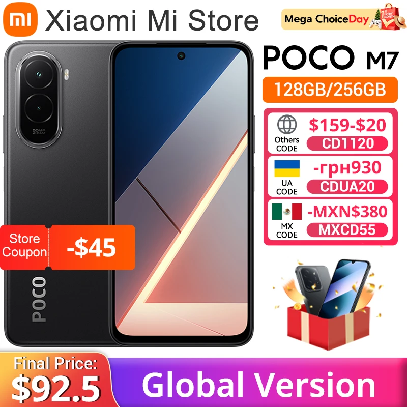 글로벌 버전 포코 M7 스마트폰 5G 스냅드래곤 ®   685 50MP 카메라 6.9인치 144Hz FHD+ 도트 디스플레이 7000mAh 배터리 33W 고속 충전NFC