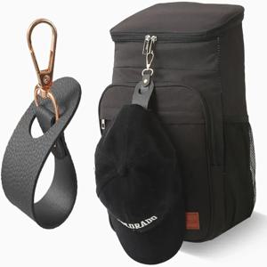 여행용 모자 클립 가죽 심플 골프 야구 모자 클립 여름 모자 스트랩 타월 장갑 보관 지갑 버클 핸즈프리 래치 클립