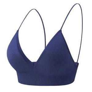 V 넥 원활한 삼각형 컵 브래지어 캐미솔 속옷 감싸 인 가슴 여성 S M L 통기성 수집 스포츠 피트니스 요가 캐주얼