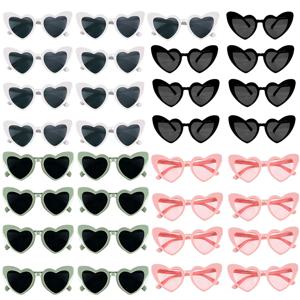 독신 파티 하트 모양의 안경 블랙 화이트 핑크 아보카도 그린 웨딩 신부 샤워 장식 신부 들러리 선물 신부