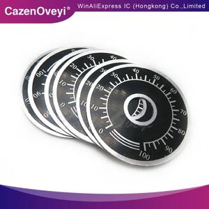 TOPVR 0-100 전위차계 노브, 체중계 디지털 다이얼, WTH118 WX112 장착 가능, 5 개