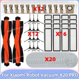 ( 샤오미 Xiaomi Robot Vacuum X20 PRO / D102GL ) 호환 진공 청소기 부품 메인 롤러 사이드 브러시 헤파 필터 걸레 천 먼지 봉투