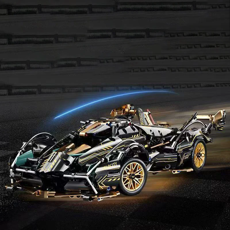 1690 조각 V12 모델 자동차 빌딩 블록 세트 - 업그레이드 버전, 내구성 있는 Abs 소재, 가정 장식 및 선물에 적합한 완벽한 선택, 크리스마스/할로윈