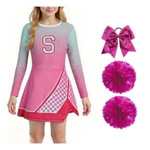 어린이 카니발 할로윈 치어리더 의상 코스프레 소녀 의상 화려한 드레스 좀비 치어 캠프 의상 소녀용