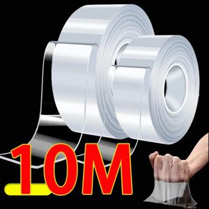 나노 테이프 여분의 강력한 양면 접착 테이프 방수 투명 장식 테이프 가정용 두꺼운 재사용 가능한 테이프 도구